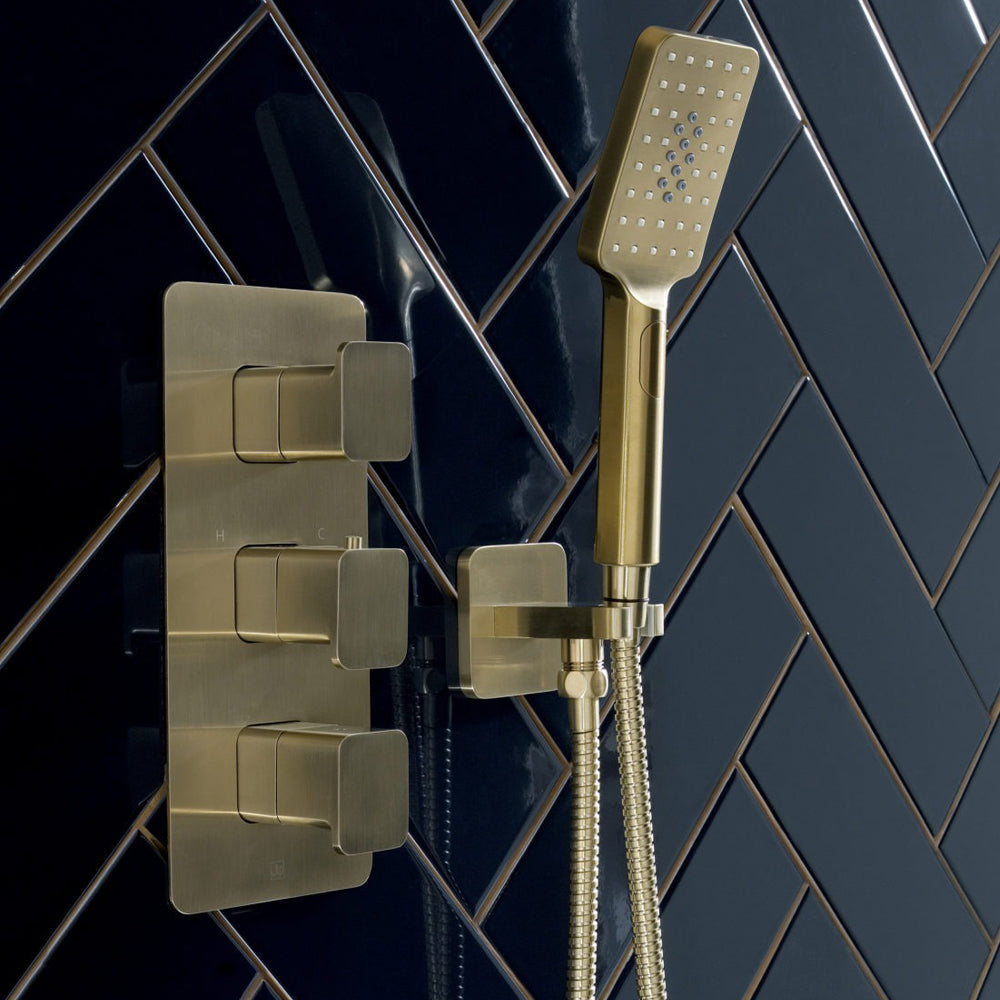 Gold 2 outlet shower valve-tarpron