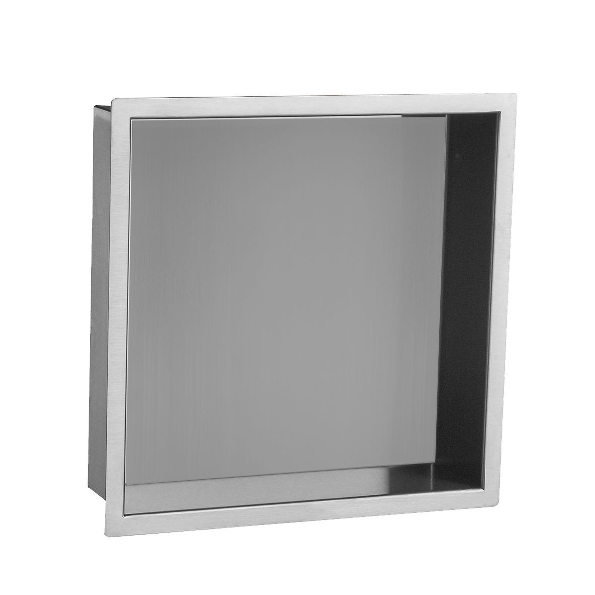 Chrome shower niche
