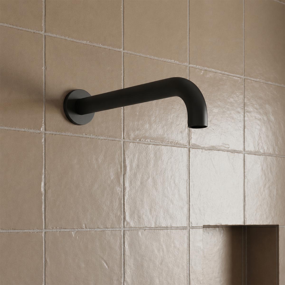 single function rainfall shower head matt black in Ireland