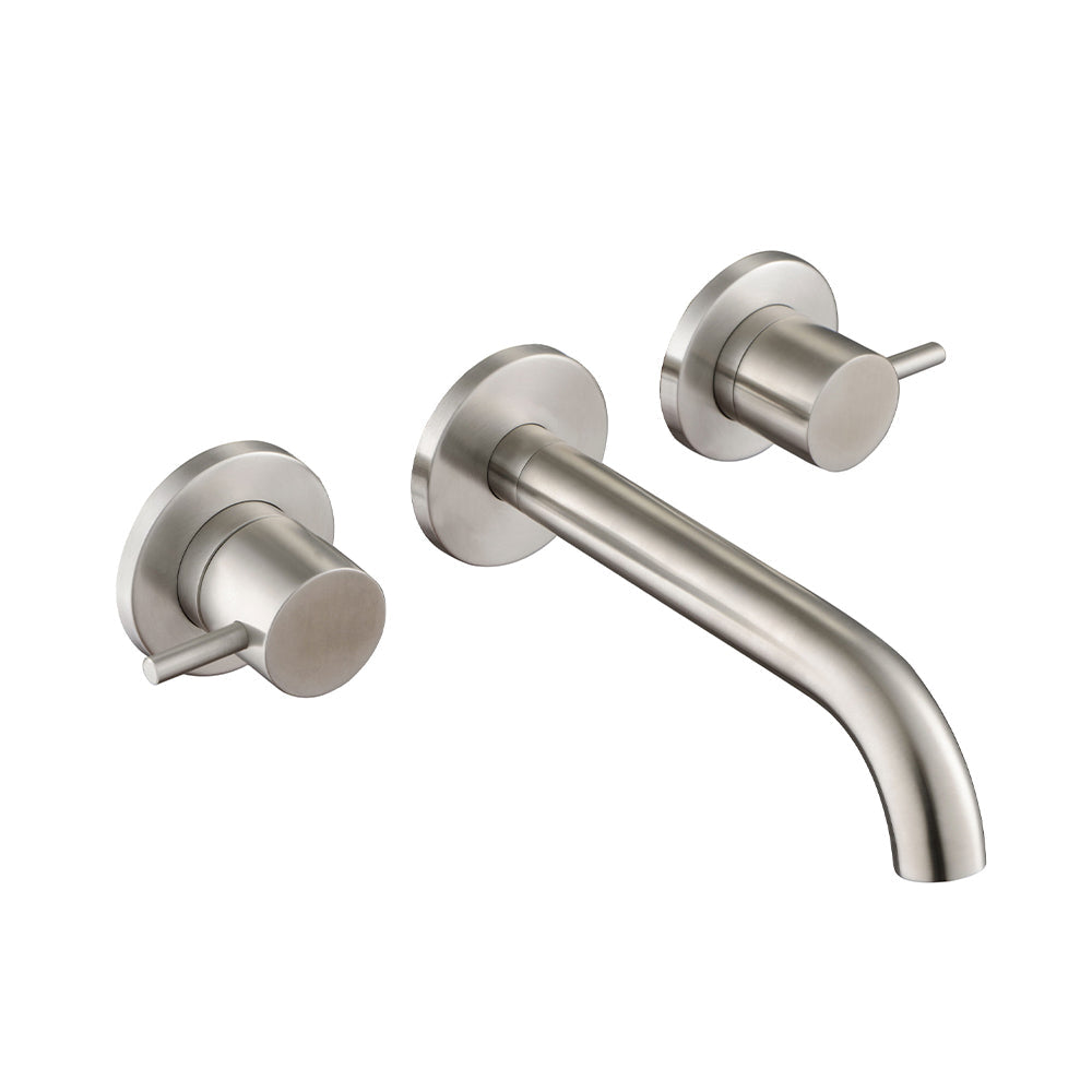 Inox Stainless Steel Wall Mounted Basin Mixer-Tapron