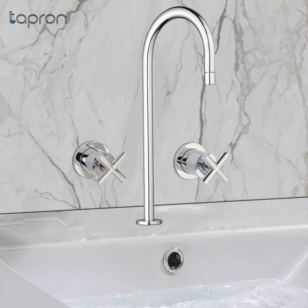 tall basin mixer tap chrome