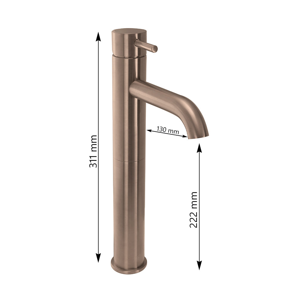 single lever basin mixer tap - Dimension