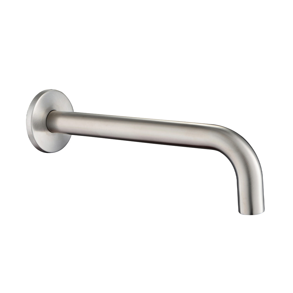 Stainless steel wash basin spout