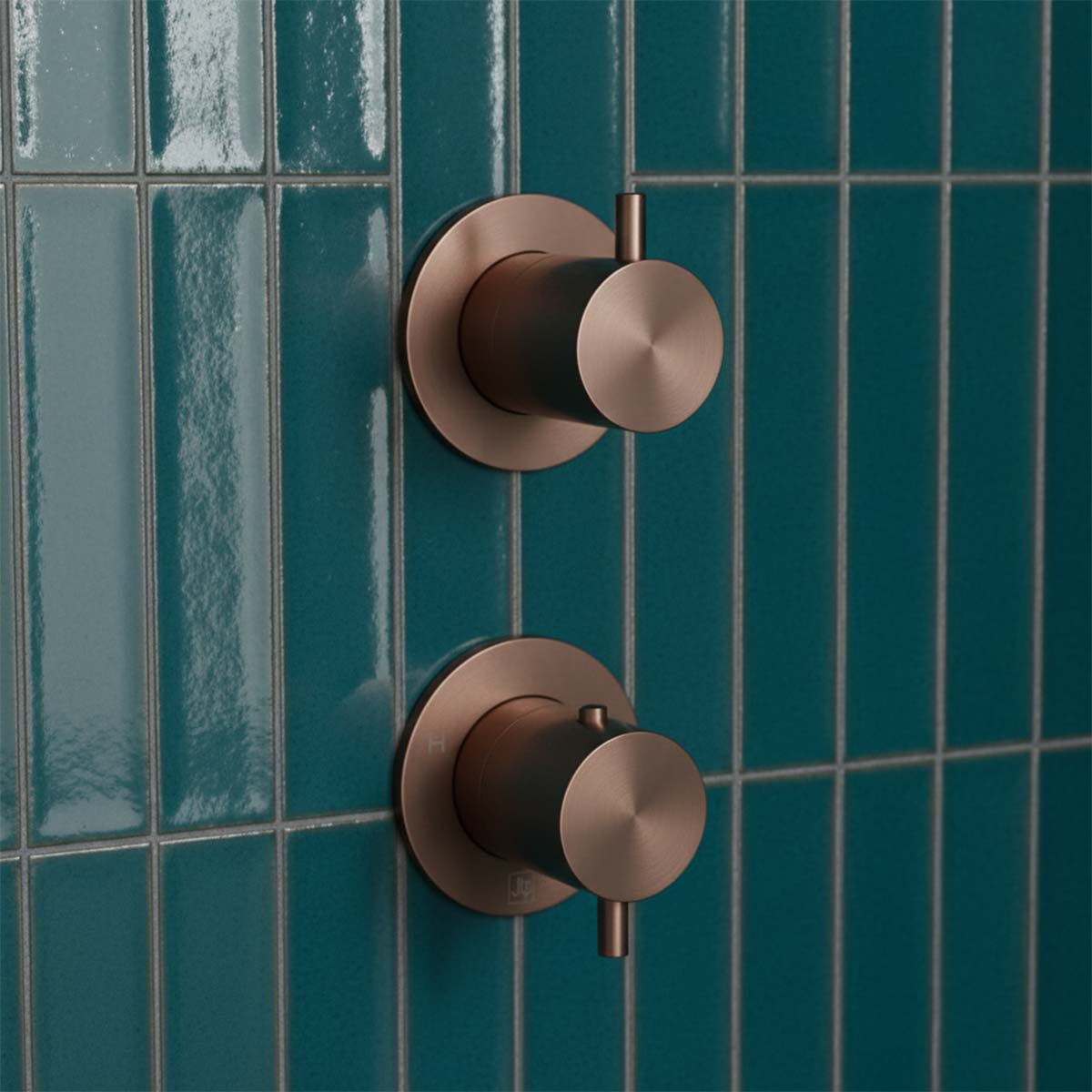 two handle shower valve - Bronze