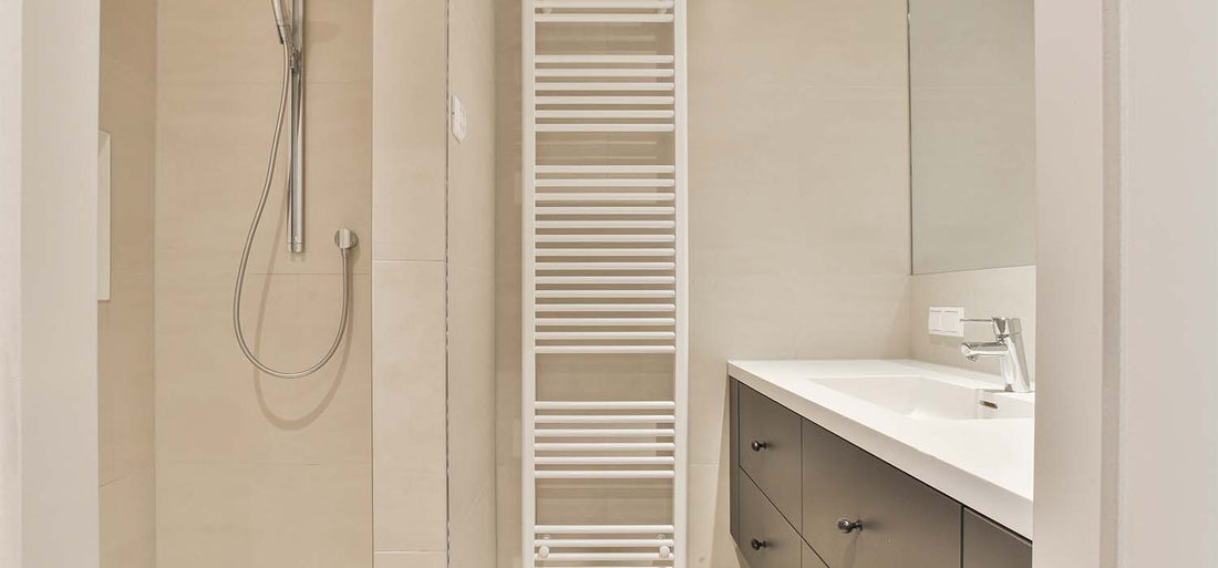 What color towel rail gives off most heat?