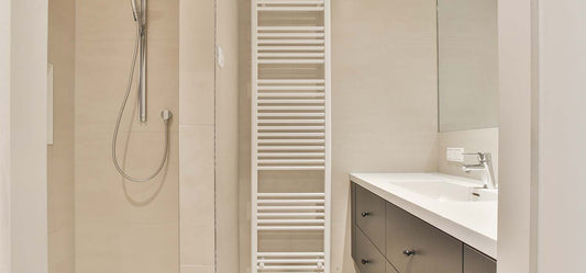 What color towel rail gives off most heat?
