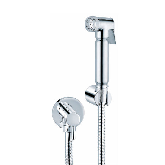 Douche Shower Set with Single Lever Angle Valve - Chrome Finish