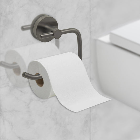 Toilet Roll Holder Brushed Black