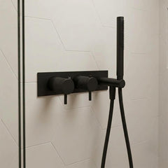 2 Outlet Thermostatic Concealed Shower Valve with Shower Handset