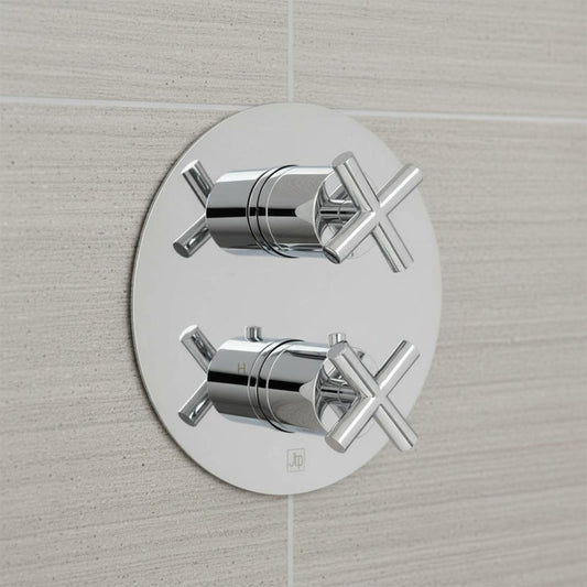 2 Outlet Thermostatic Shower Valve – Chrome 1200