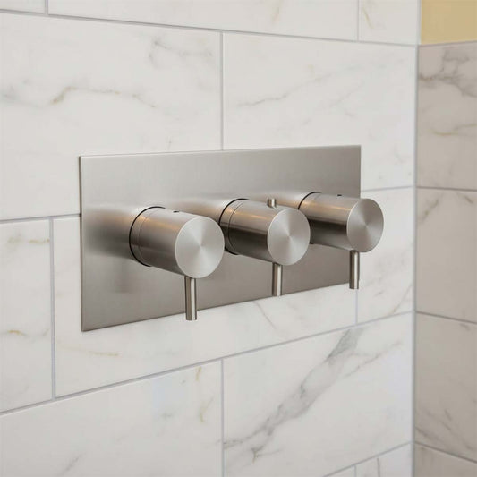 2 outlet stainless steel thermostatic shower valve  1200