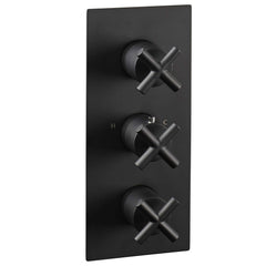 3 Outlet Thermostatic Concealed Shower Valve - Matt Black, MP 0.5 [6691AMB]