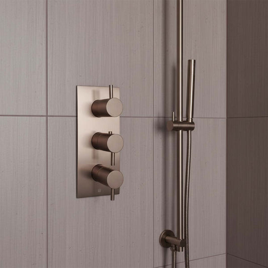 3 way concealed thermostatic shower mixer valve 