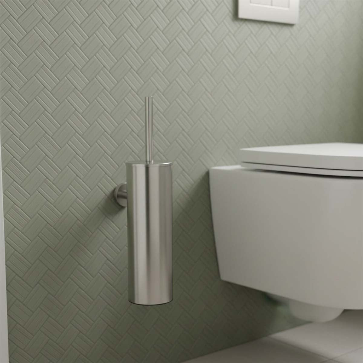 304 stainless steel wall mounted toilet brush holder