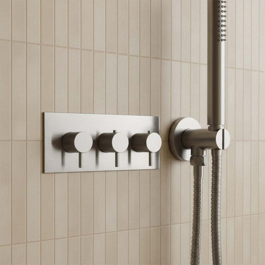  3 Outlet Concealed Shower Valve - Gunmetal 