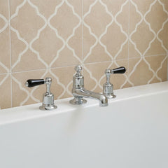 3 hole bath tap - chrome