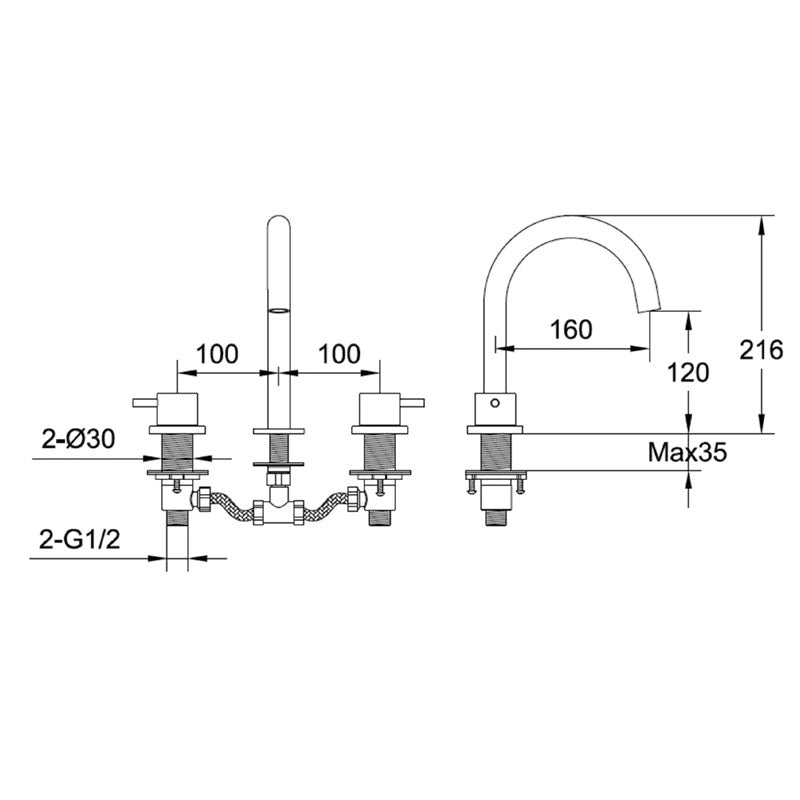 bathroom sink mixer tap