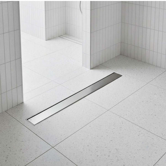 600mm stainless steel linear shower drain kit 1200