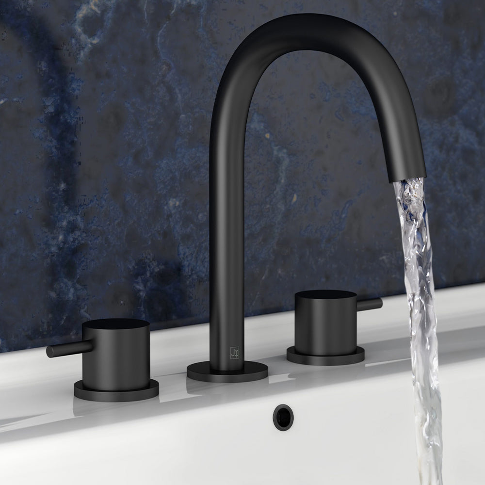 Black Basin Mixer Tap-Tapron