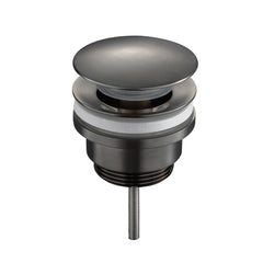 VOS universal basin waste slotted/unslotted - Brushed black finish