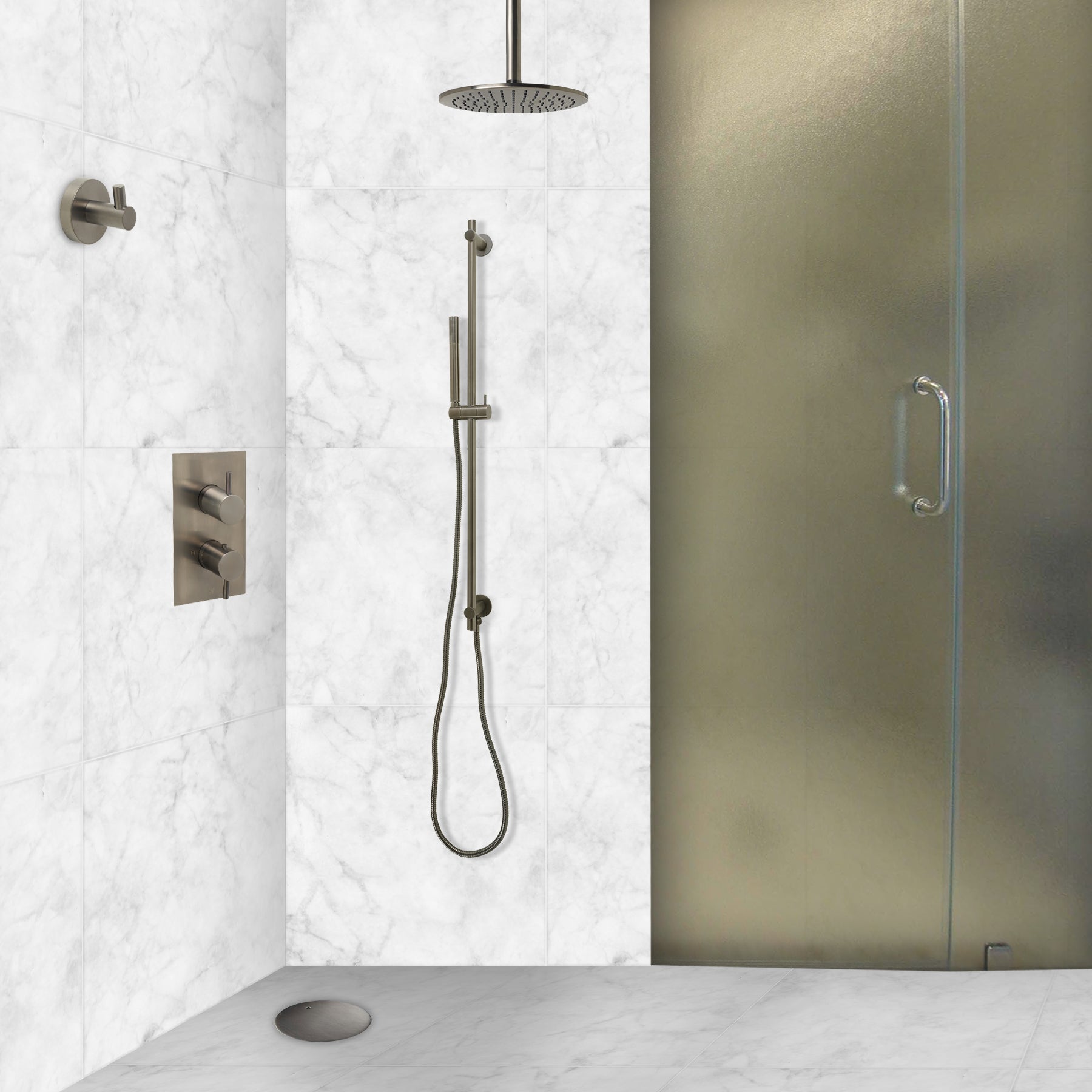 long shower riser rail