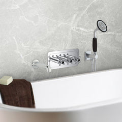  Polished chrome bath filler spout