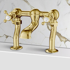 Brushed brass bath filler tap