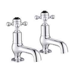 Black Crosshead Cloakroom Basin Pillar Tap -Tapron