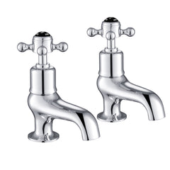 Black crosshead bath pillar tap