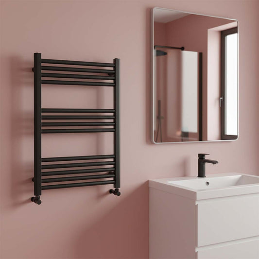 Black Ladder Towel Rail 800 x 600mm