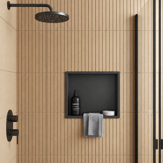 Black Square Shower Niche Insert 300x300 1200