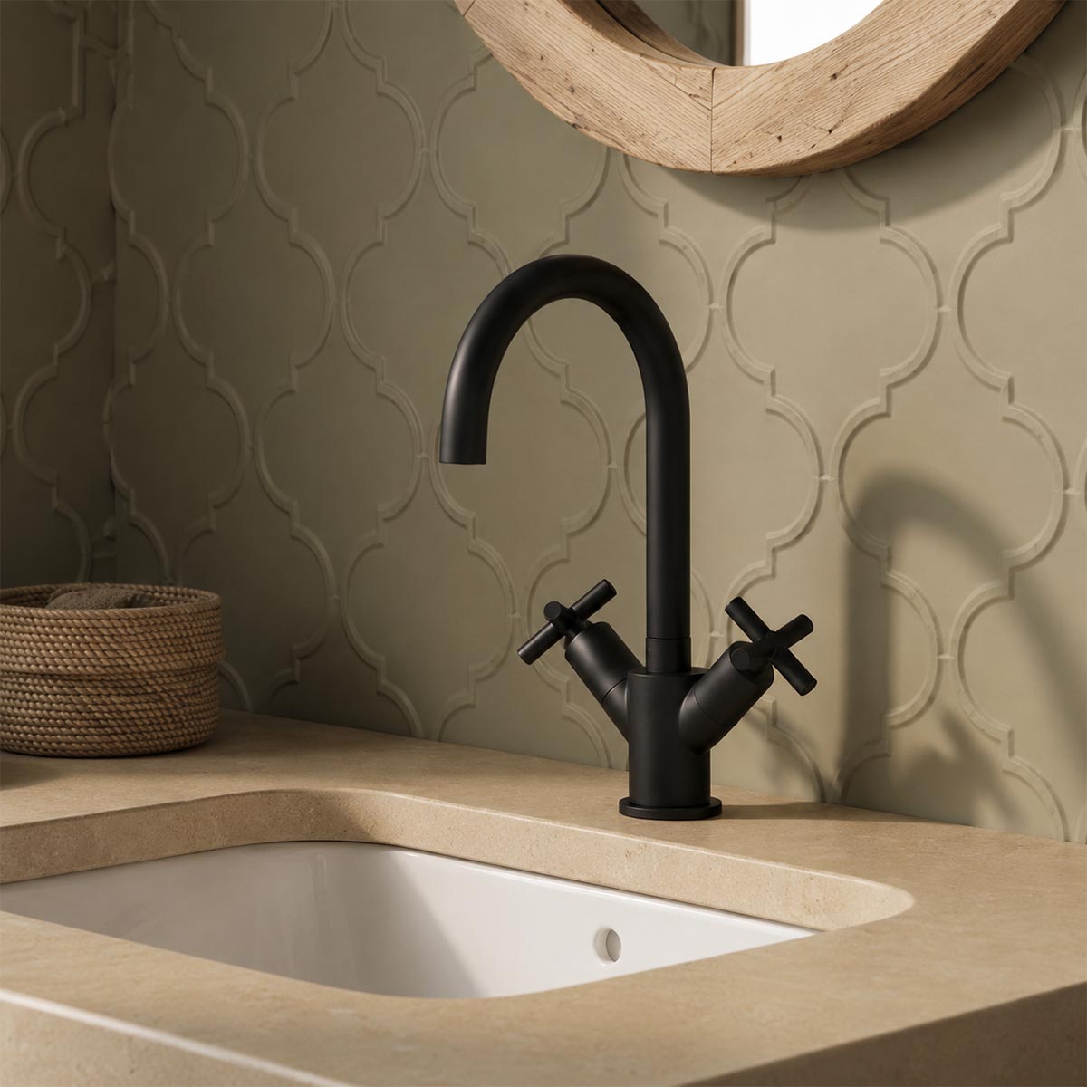 Black bathroom sink tap  Ireland 