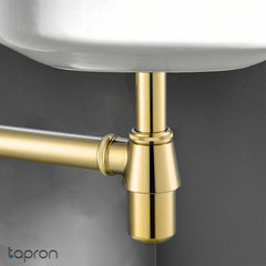 Antique brass bottle trap with 300mm Pipe