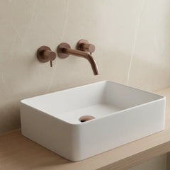 3 Hole Wall Mounted Bathroom Sink Mixer Tap