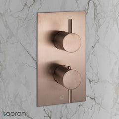 Bronze Single Outlet Concealed Shower Mixer Valve 