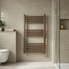 Bronze electric towel radiator 800mm - Ireland