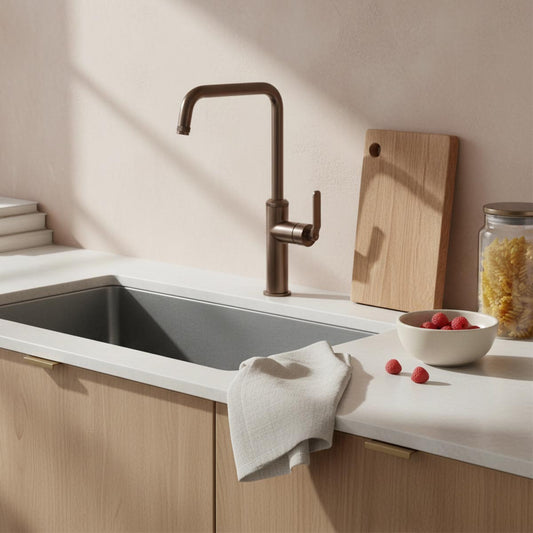 Bronze mono kitchen tap