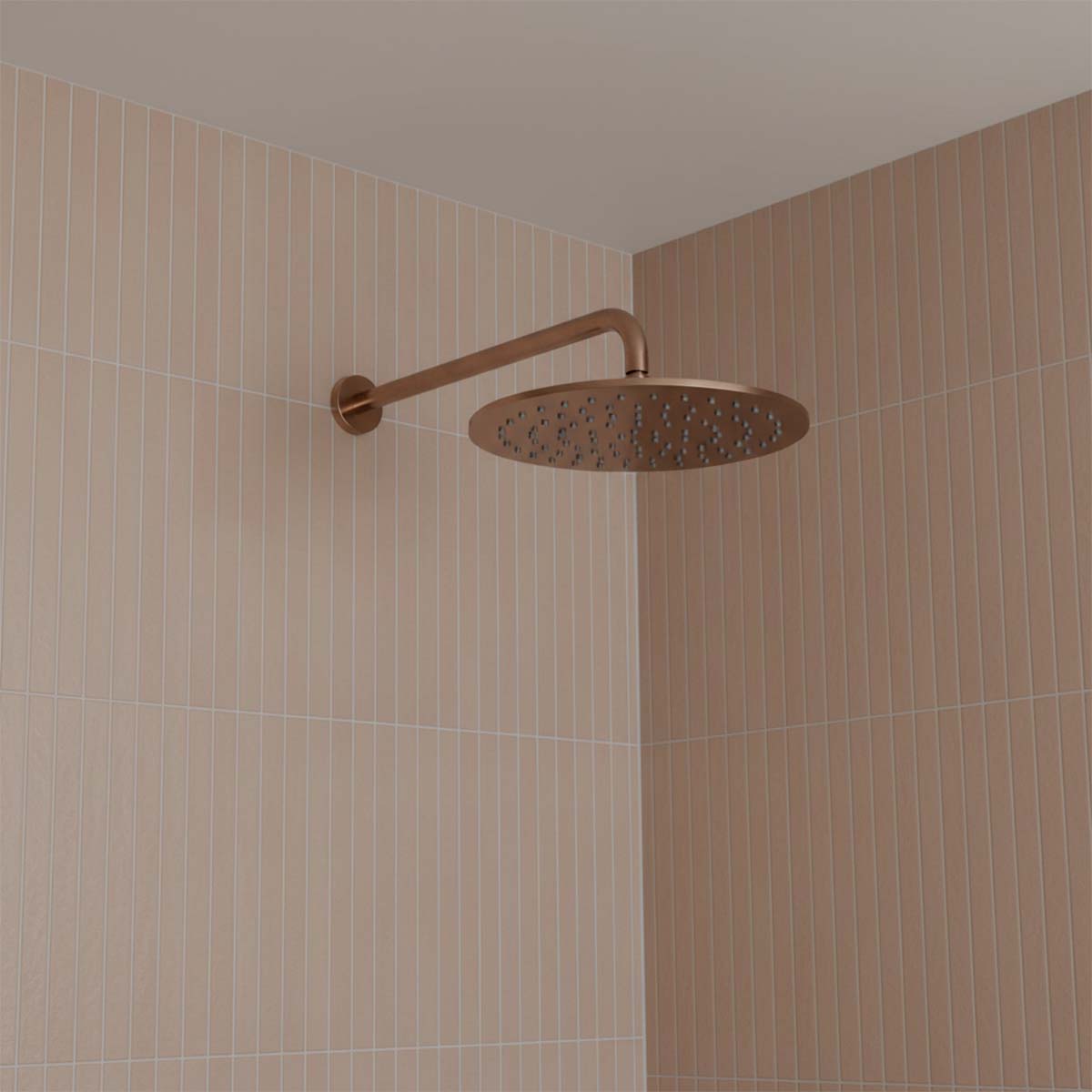 Bronze shower arm wall mounted 400mm