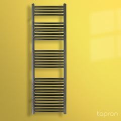Tall Heated Towel Rail 1600 X 500 - Brushed Black