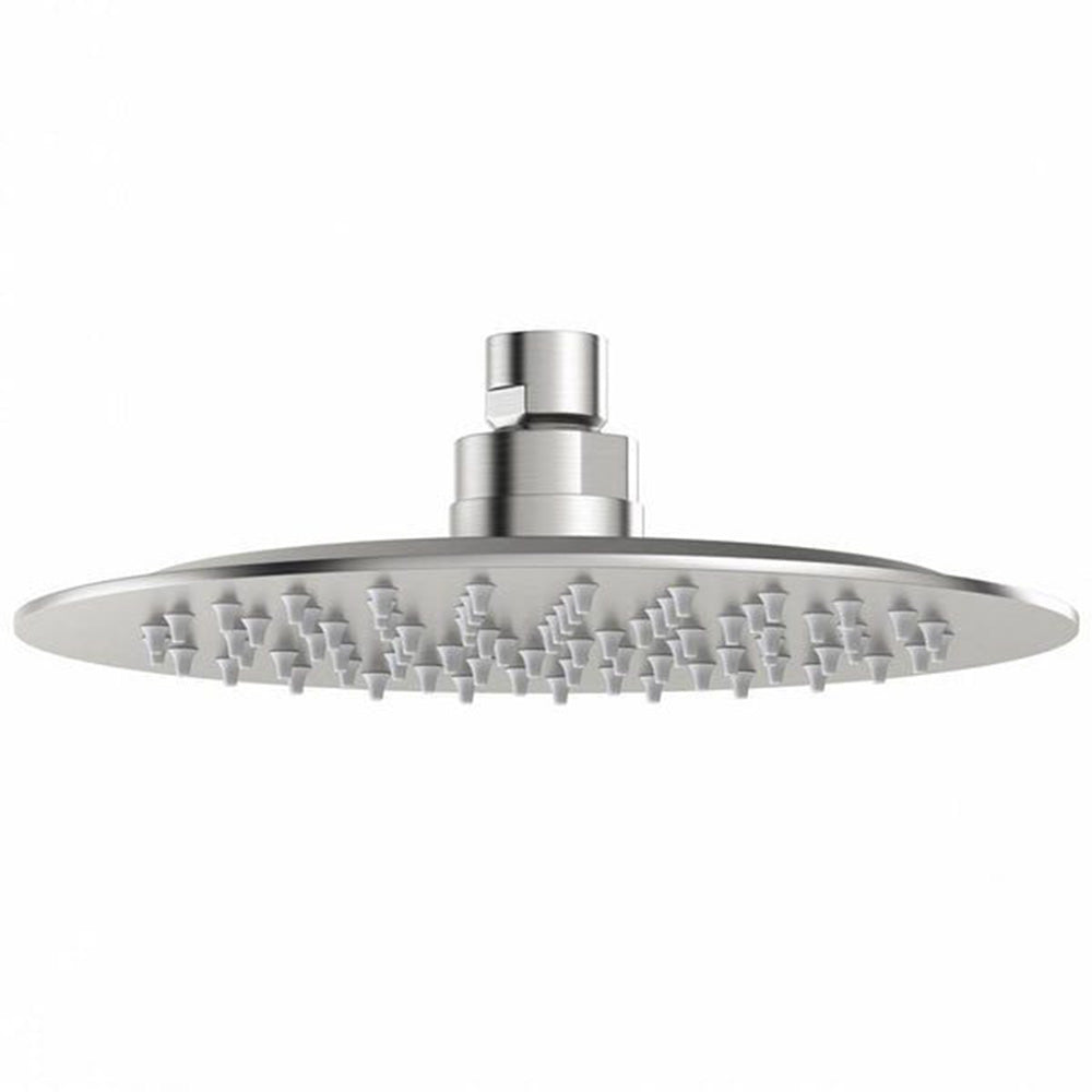 Inox Glide Ultra Slim Fixed Shower Head- 300mm | tapron uk