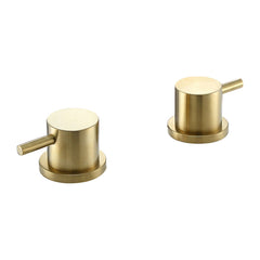 Deck Mounted Stop Valve - Brushed Brass - Tapron