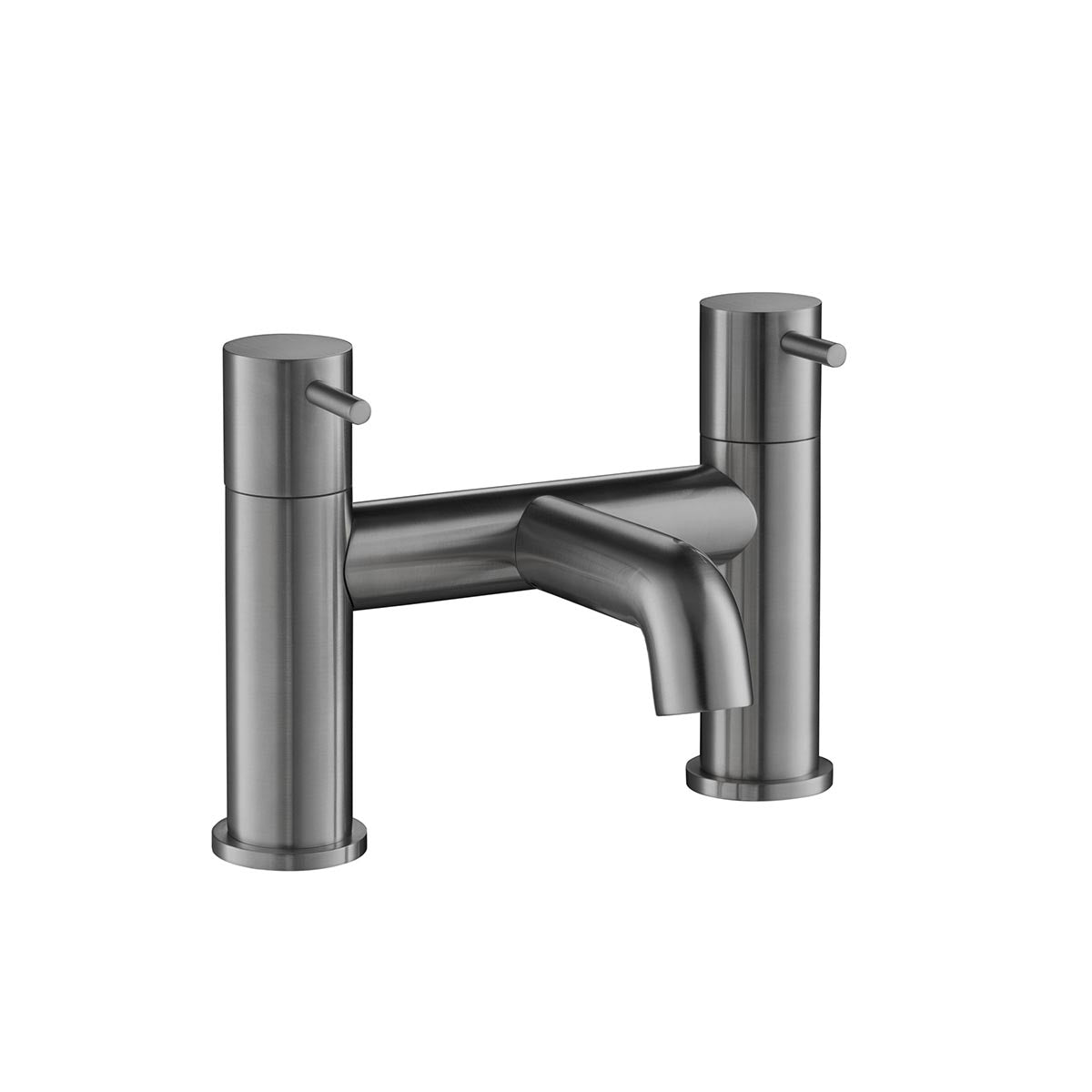 Brushed Black Bath Filler Tap - Deck Mounted