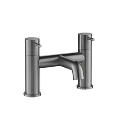 Brushed Black Bath Filler Tap - Deck Mounted
