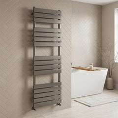  Brushed Black Bathroom Radiator - 1600mm X 500mm