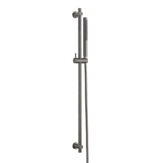 Brushed Black Shower Slider Rail Kit 1200