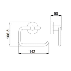 Toilet Roll Holder - Technical drawing