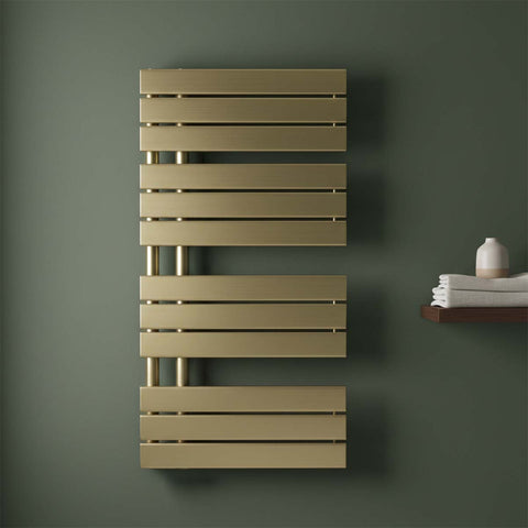 Brushed Brass Towel Radiator - 1080 X 550 - Ireland