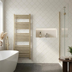 Brushed Brass Towel Radiator 1200mm x 600mm - Ireland