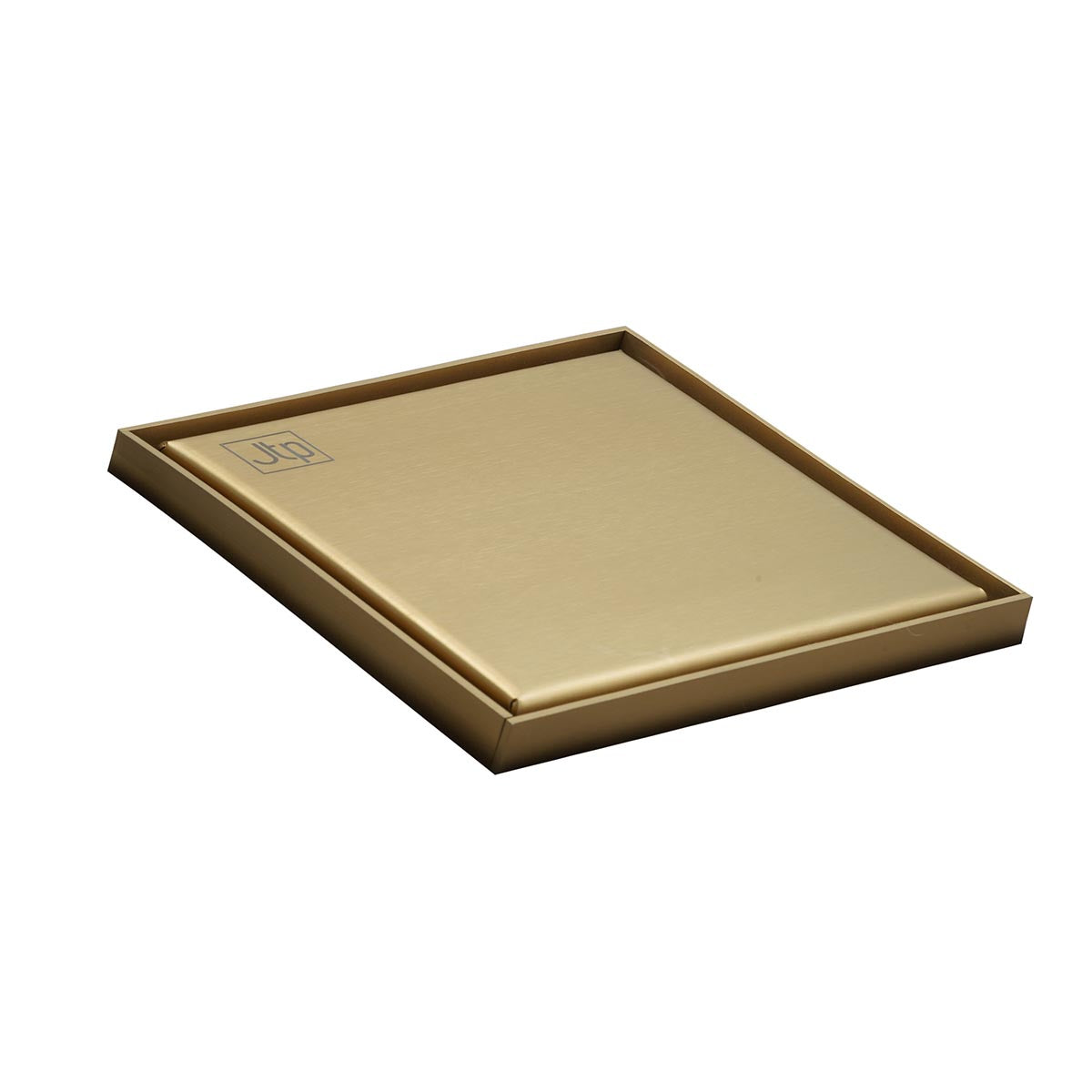 Brushed Brass Wetroom Square Drain 150mm x 150mm