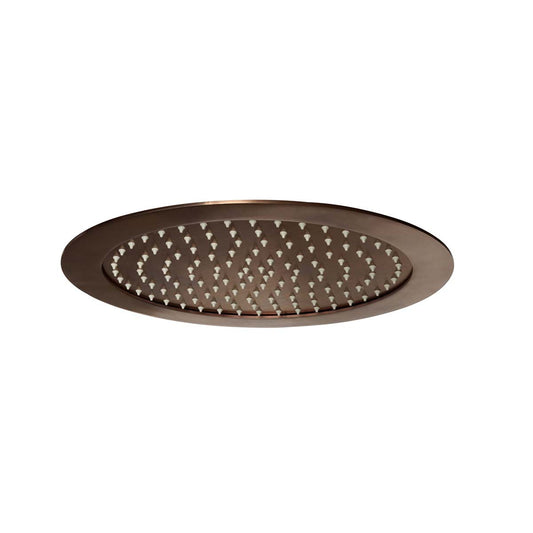 Brushed Bronze 300mm Ceiling Mounted Recessed Shower Head 1200